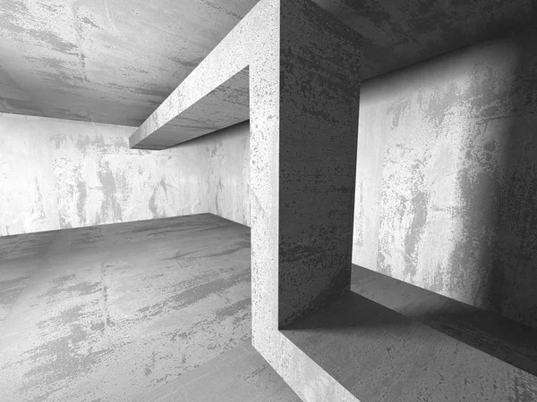 Σκοτεινό υπόγειο εσωτερικό άδειο δωμάτιο — Φωτογραφία Αρχείου