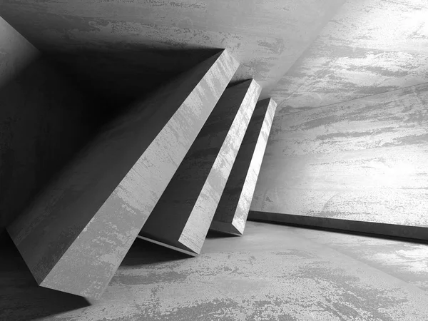 Темний бетон порожня кімната — стокове фото