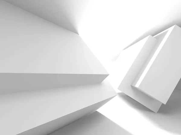 Abstrakte moderne weiße Architektur Hintergrund — Stockfoto
