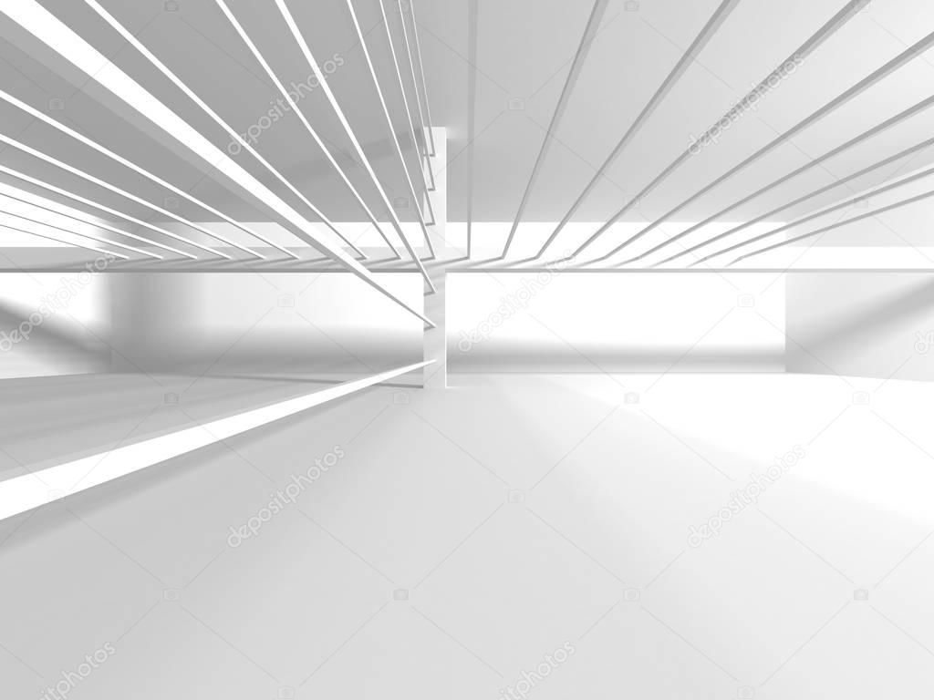 Abstract Modern White Architecture Background