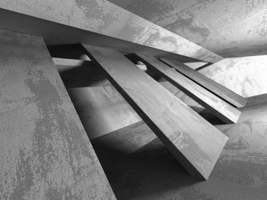 Karanlık Bodrum boş odası iç