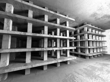 Soyut Modern mimari kompozisyon