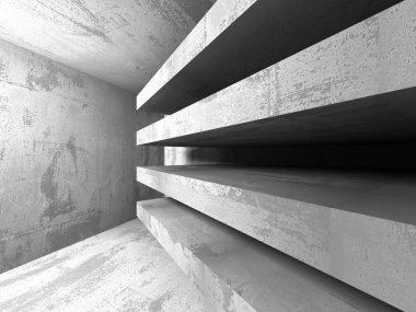 Karanlık Bodrum boş odası iç. 