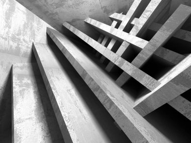 Karanlık Bodrum boş odası iç. 