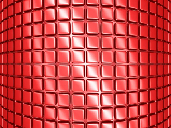 Bright Red Geometric Red Cubes Background