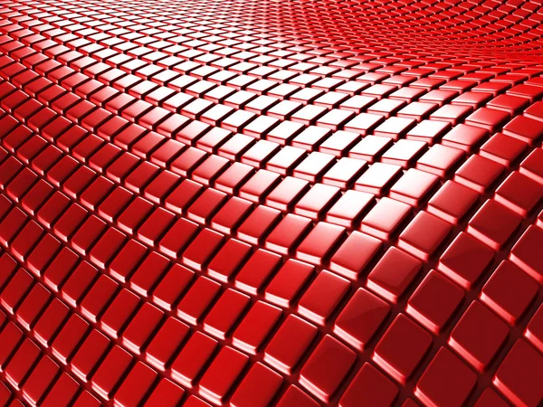 Cubo cuadrados patrón abstracto rojo 3d fondo — Foto de Stock