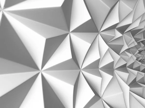 Biały trójkąt wzór powierzchni. Streszczenie tło geometrycznych — Zdjęcie stockowe