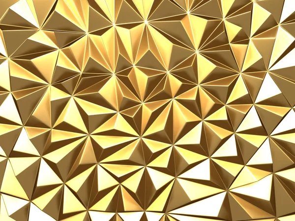 Χρυσή χαοτική poligons μοτίβο φόντου — Φωτογραφία Αρχείου