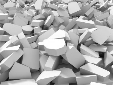 Beyaz hasar zemin yüzeyi kırık