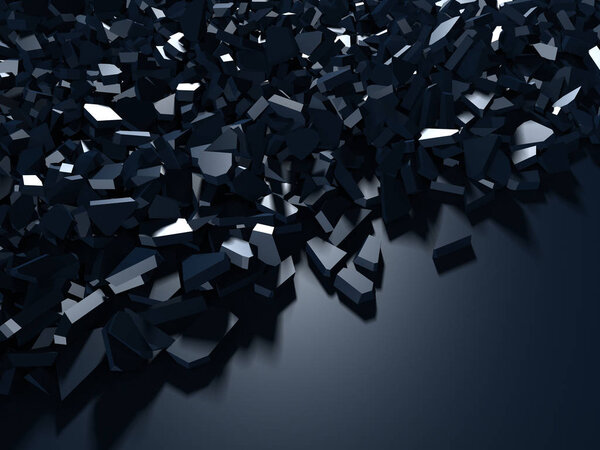 Разломанный голубой сверкающий фон на поверхности
