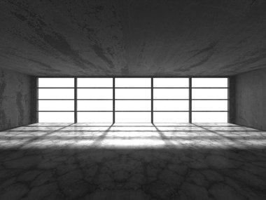 Boş karanlık soyut somut Oda