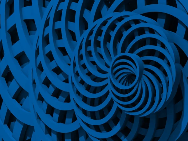 Abstracte blauwe ronde patroon — Stockfoto