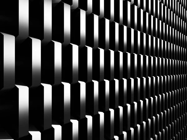 Abstraktní tmavě kovové kostky zeď — Stock fotografie