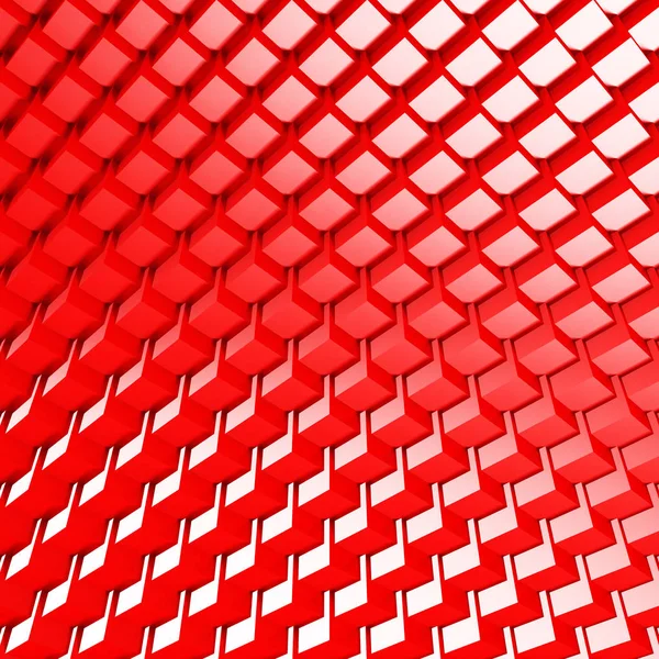 Geometrische rote Würfel Hintergrund. — Stockfoto