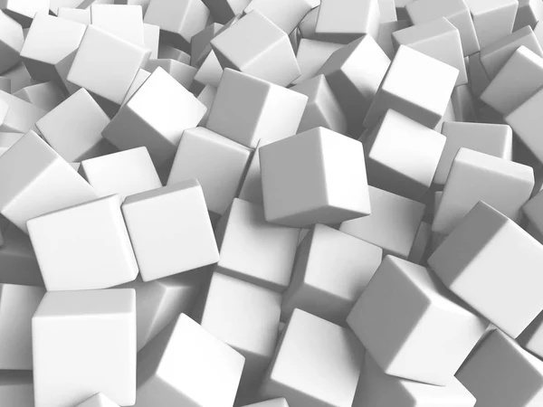 Abstract White Cubes — Stock Photo, Image