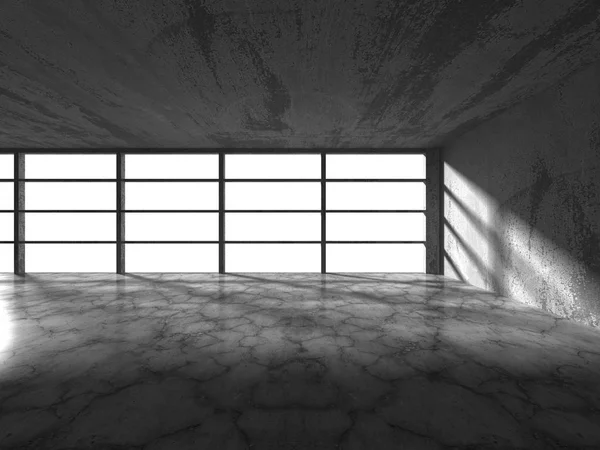 빈 어두운 추상 구체적인 방 — 스톡 사진