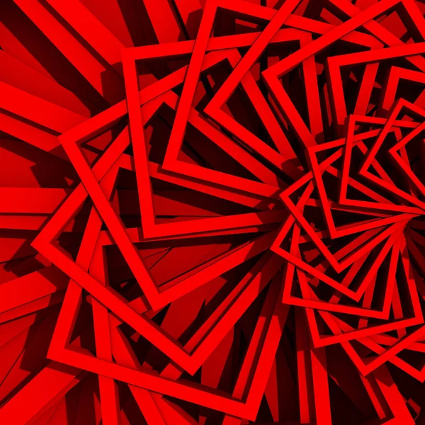 Geometric Red Cubes Background.