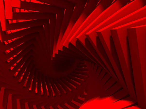 Geometric Red Cubes Background.