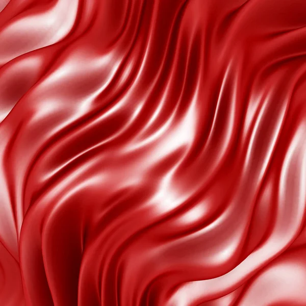 Czerwony połysk jedwabiu szmatką tło — Zdjęcie stockowe