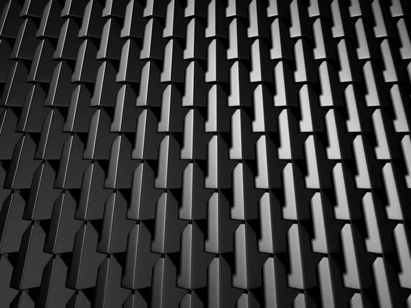 Abstract Dark Metallic Cubes Wall — Stock Photo, Image