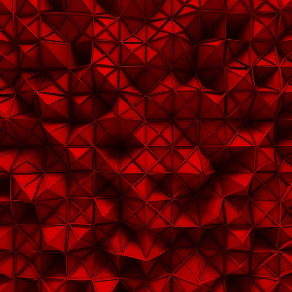 Red triangle polygons pattern