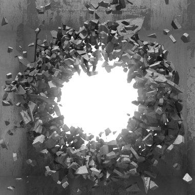 Kırık büyük delik 