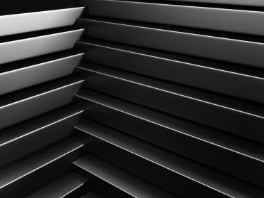 Koyu metalik çizgili duvar 