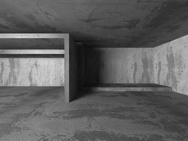Sötét alagsorban üres szobabelső — Stock Fotó