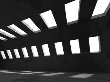 Karanlık Bodrum boş odası iç 