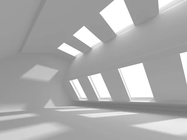 Futuristisches weißes Architekturdesign — Stockfoto