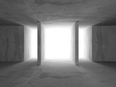 Karanlık Bodrum boş odası iç 