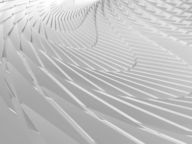Beyaz geometrik desen bükülmüş  