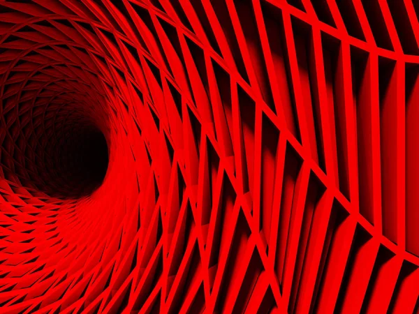 Architettura del tunnel rosso — Foto Stock