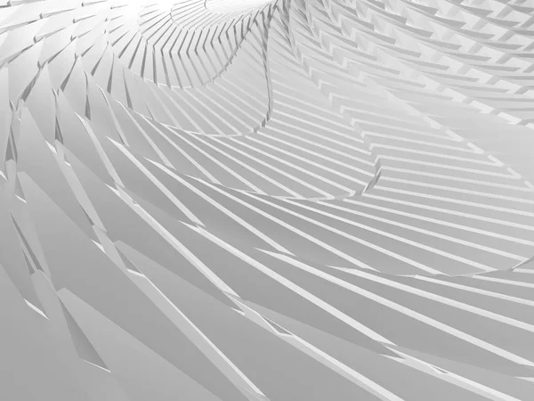 Modello geometrico torto bianco — Foto Stock