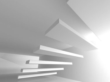 Modern beyaz mimari arka plan