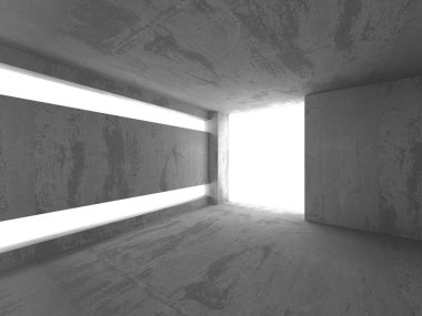 Karanlık Bodrum boş odası iç