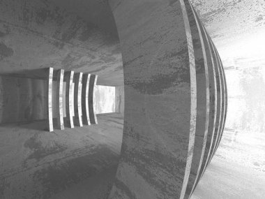 Karanlık Bodrum boş odası iç