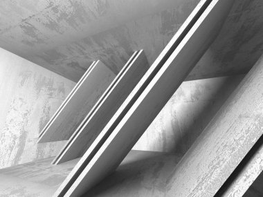 Karanlık Bodrum boş odası iç