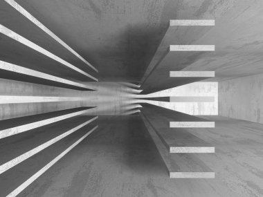 Karanlık Bodrum boş odası iç 