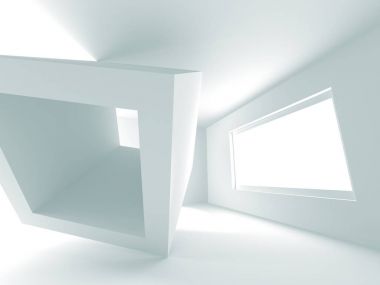 Modern beyaz mimari arka plan