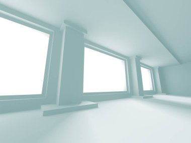 Modern beyaz mimari arka plan