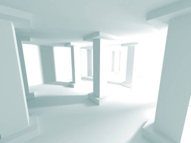 Modern beyaz mimari arka plan