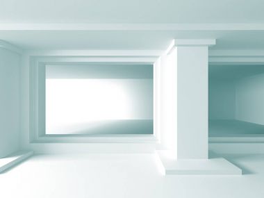 Modern beyaz mimari arka plan