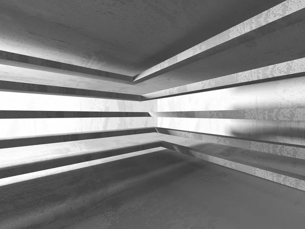 Karanlık beton boş oda 