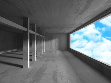 Boş kentsel boş oda  