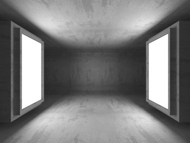 Karanlık Bodrum boş odası iç 