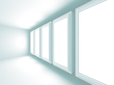 Modern beyaz mimari arka plan