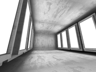 Karanlık Bodrum boş odası iç 