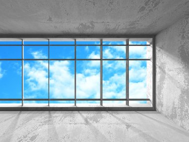 Boş kentsel boş oda  