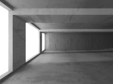 Karanlık Bodrum boş odası iç 